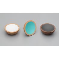 WOK Oak Lacquered 50mm Knob with White Centre