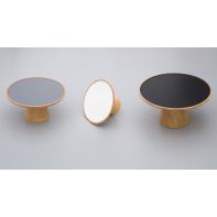 Capello Hook 70mm Dia Oak Lacquered and Black