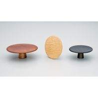 Split Knob 48mm dia Oak Lacquered