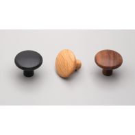 Brutus Knob 32mm dia Oak Lacquered