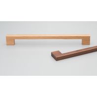 Urban handle 12mm Sq 160mm C to C Oak Lacquered