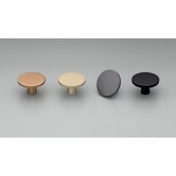 Clare Aluminium Knob - Black Anodised Matt & Brushed