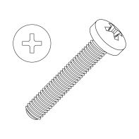 Machine Screw Pan Head Cross Recess G316/A4 S/S M3x16mm