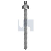 Chisel Point Rod Galv CL5.8 incl n/w M12 x 300mm