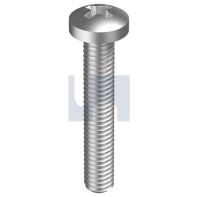 Machine Screw Pan Head Cross Recess G304/A2 M4x16mm