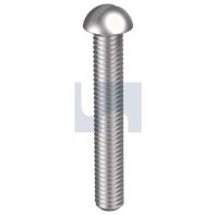 Machine Screw Round Head Slotted G316/A4 BSW 1/4"x 3/4"