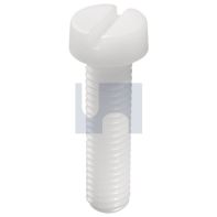 Machine Screw Cheese Head Slotted Nylon Pln M4x25mm