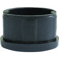 Tube Closure. Oval. Nylon. 1 1/4"(31.8mm)  X 11/16" (17.5mm) x 1.6mm Wall. Black