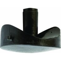 Stem Bumper. Coved. Nylon. 1" Round Tube. Black
