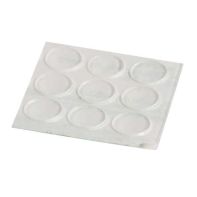 Silicone bumper, 10 x 1.5mm, clear, bag of 500
