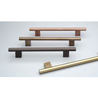 Eibar Handle 12mm Stainless Steel 224mm with C to C 160mm Bronze Powder Coat