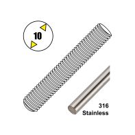 Threaded Rod Stainless Steel DIN975 G316/A4 M10 x 1m