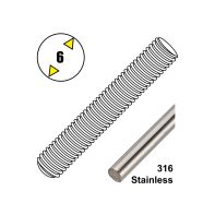 Threaded Rod Stainless Steel DIN975 G316/A4 M6 x 1m