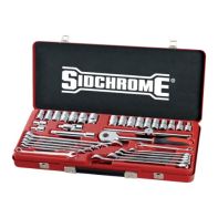 1/2" Dr Socket/Spanner Set Metric/AF Sidchrome (35 Piece)