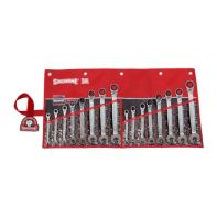 Geared Spanner Set Metric Sidchrome (16 Piece)