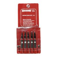Centre Punch Set Sidchrome (5 Piece)