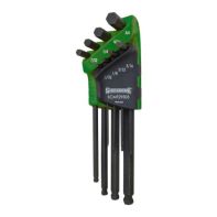 Sidchrome Hex Keys Set Long A/F 8pc