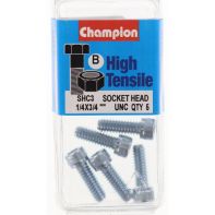 Champ 1/4x3/4 UNC Socket Head Cap Screw ZP (Pack 5)