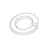 Spring Washer Flat Section Zinc Plated M4 x 1.5 x 0.9mm