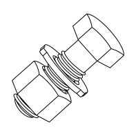 HSFG Structural Assembly AS/NZS 1252.1:2016 K0 Hot Dip Galvanised M16 x 100mm