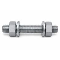 Stud Bolt CL8.8 c/w Nuts/Washers Pln 1.1/8x180mm