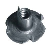 Tee Nut Steel 4 Prong 9mm Barrel M6 Thread Raw Finish