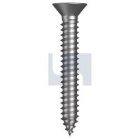 Countersunk Head Cross Recess Self Tapping Screw ZP 10Gx3/8"