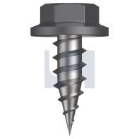 Stitching Screw CL 3 Hex Head Needle Point 8 x 15mm - Basalt