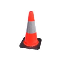 Traffic Cone Orange PVC with Reflective Tape 700mm