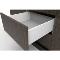 Topaz Slimline Standard Drawer kit H167mm, NL270mm, quick-dowel fix, White