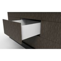 Topaz Slimline Standard Drawer kit H199mm, NL350mm, quick-dowel fix, White
