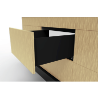 Topaz Slimline Tall Drawer Kit H199, NL270, quick-dowel fix, Black (each)