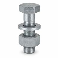 Tower Bolt with Nut/Washer CL5.8 HDG M12x30mm