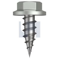 Stitching Screw CL 3 Hex Head Needle Point 8 x 15mm - Shale Grey
