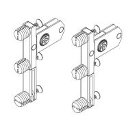Topaz slimline drawer system quick-dowel front brackets H118 (set)
