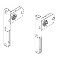 Topaz slimline drawer system screw-in front brackets H118 (set)