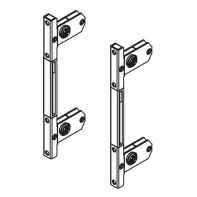 Topaz slimline drawer system screw-in front brackets H167/199 (set)