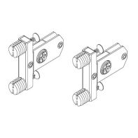 Topaz slimline drawer system quick-dowel front brackets H86 (set)