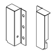 Topaz slimline drawer system rear bracket H118 (white), pair