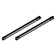 Topaz slimline drawer system gallery rails NL550, screw-fix front bracket Pair, (white)