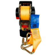 Ratchet Tie Down Strap Retractable c/w Hook & Keeper 50mmx 4.5m LC 750Kg