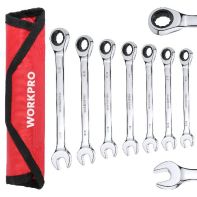 Workpro 7Pc Ratcheting Combination Wrench Set(Sae)