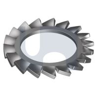 External Tooth Serrated Washer G304/A2 SS DIN6798 4