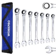 Workpro 7Pc Ratcheting Combination Wrench Set(Metric)