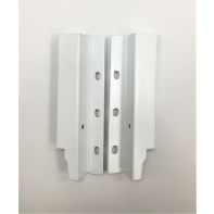 Zapphyre Drawer System rear brackets, H135, silk white, pair