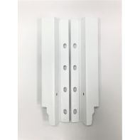Zapphyre Drawer System rear brackets, H167, silk white, pair