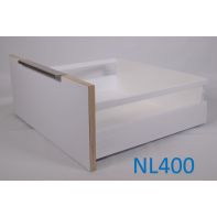 Zapphyre Mid-height drawer kit H167 with square rails, NL400, screw-fix, white (each)