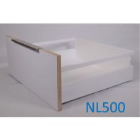 Zapphyre Mid-height drawer kit H167 with square rails, NL500, screw-fix, white (each)