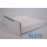 Zapphyre Standard drawer kit H84, NL270, expanding dowel fix, white (each)