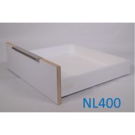 Zapphyre Standard drawer kit H84, NL400, expanding dowel fix, white (each)